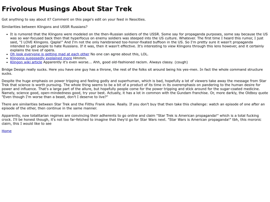 musingsabouttrek screenshot