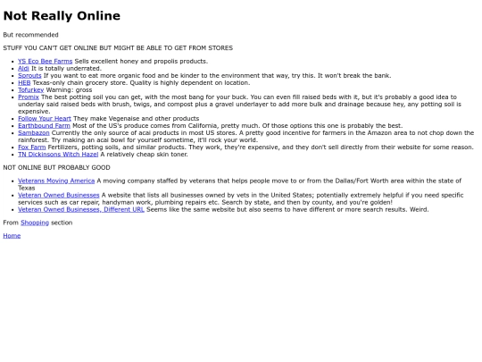 notreallyonline screenshot