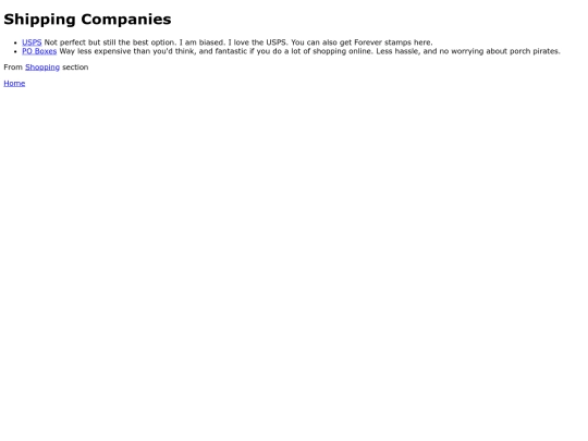 shippingservices screenshot