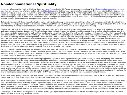 spirituality screenshot