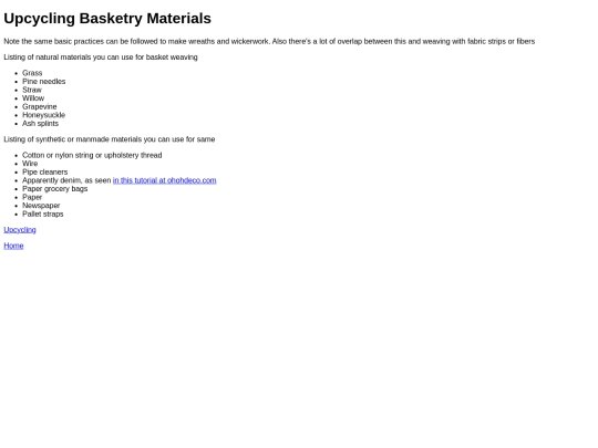 upcyclingbasketrymaterials screenshot