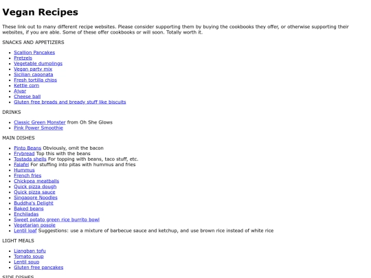 veganrecipes screenshot