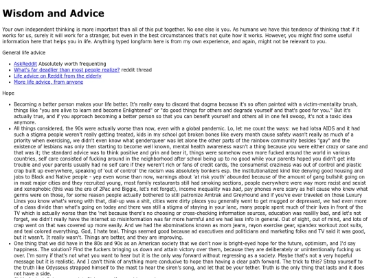 wisdomandadvice screenshot