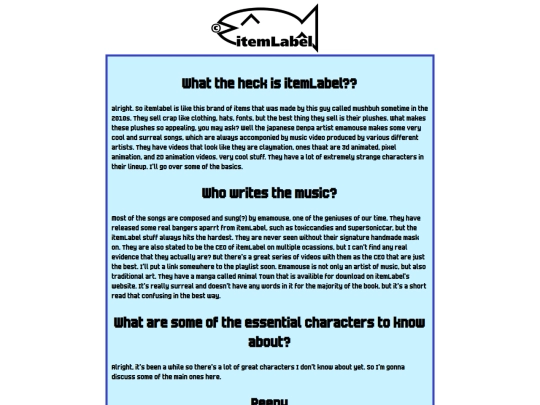 itemlabel screenshot