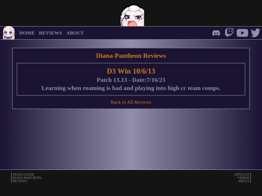 Reviews/Diana-Pantheon screenshot