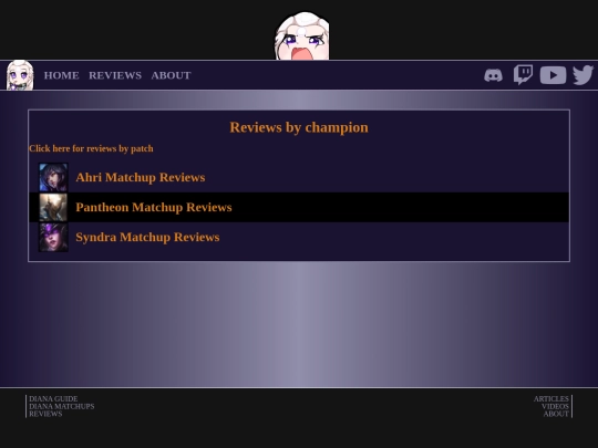 Reviews screenshot