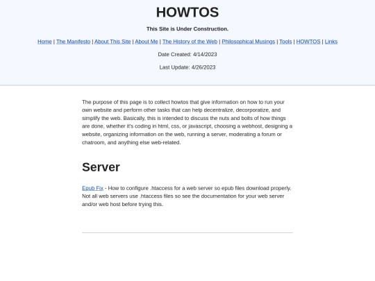 howtos screenshot
