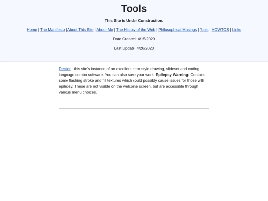 tools screenshot