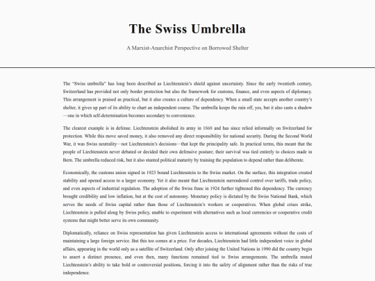 swiss-umbrella screenshot