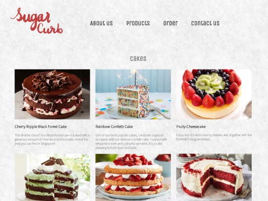 products screenshot