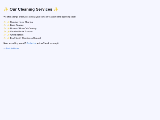services screenshot