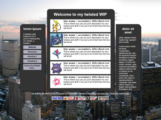 syspageWIP screenshot