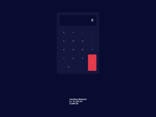 Calculadora screenshot