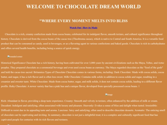 chocolate factory/newpage screenshot