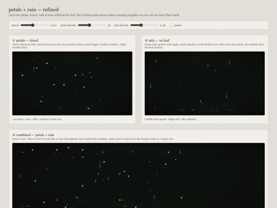 sketches/petals-rain screenshot