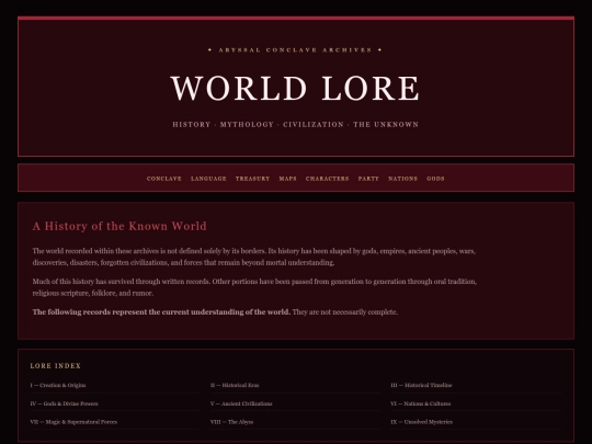 lore screenshot