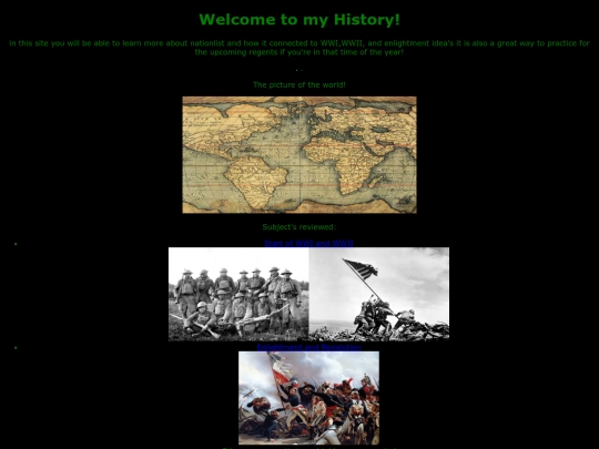 History screenshot