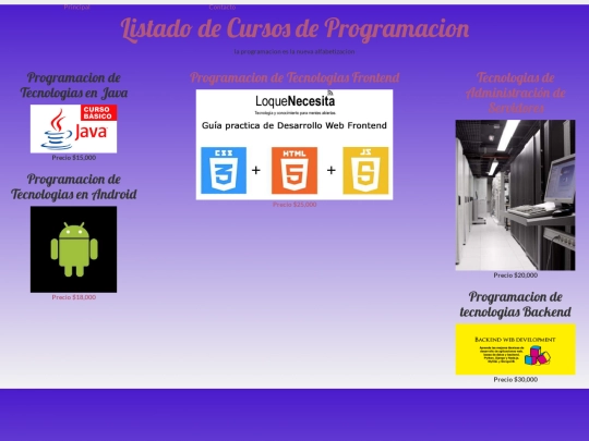 practica2/menu screenshot