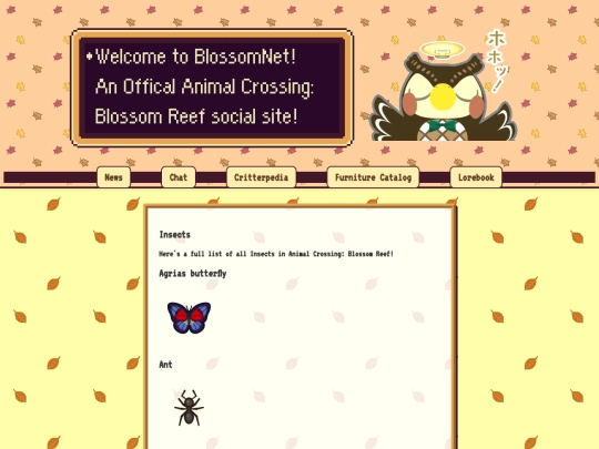 critterpedia screenshot
