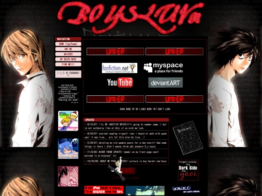 links screenshot