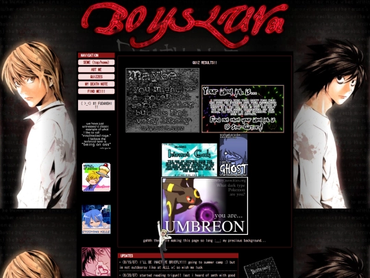 quizzes screenshot