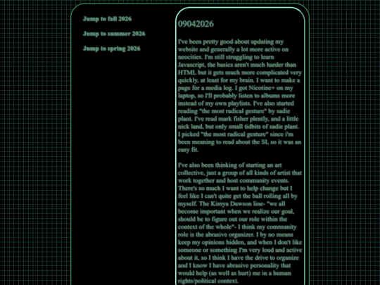 blog screenshot