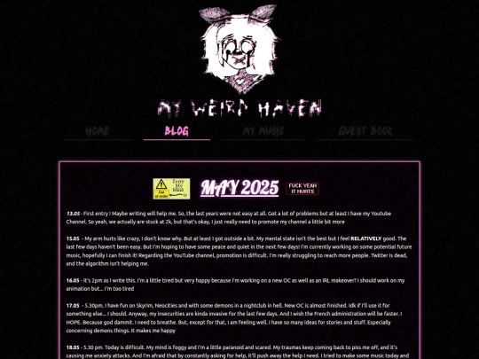 Blog screenshot