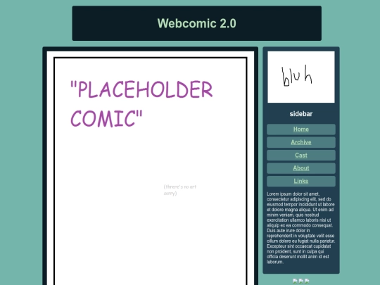 Art Page/Webcomic/Ch1Cover screenshot