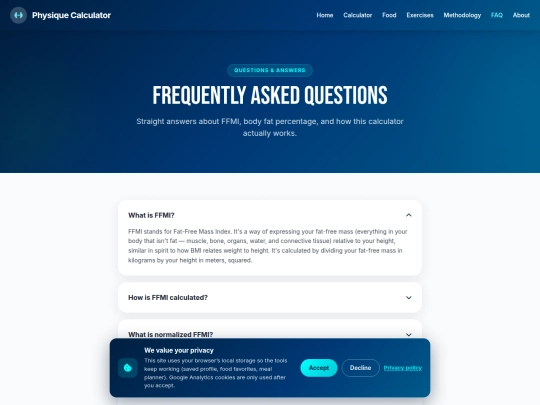 faq screenshot