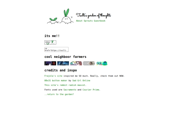 links screenshot