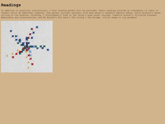 readings screenshot