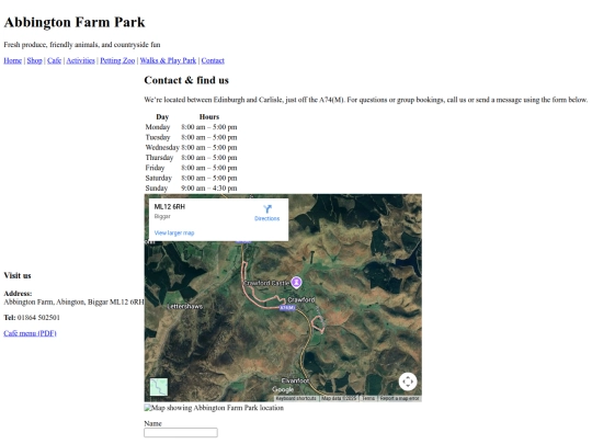 contact screenshot