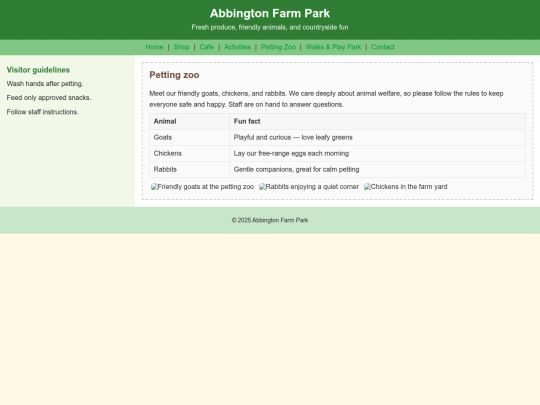 petting-zoo screenshot