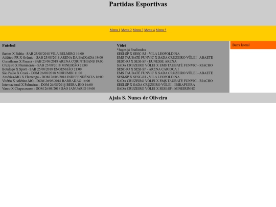 esportes screenshot