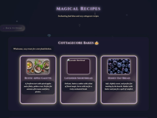 recipes screenshot