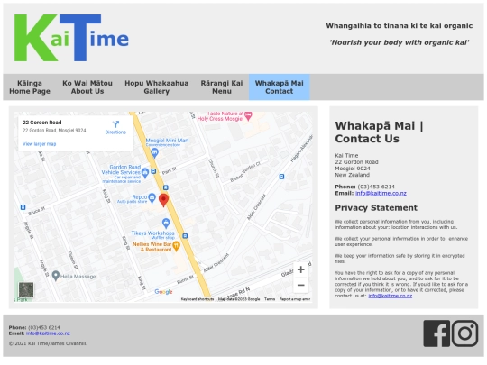 Contact screenshot