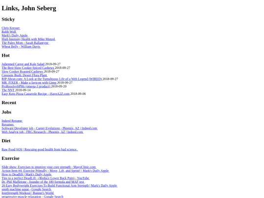 links screenshot