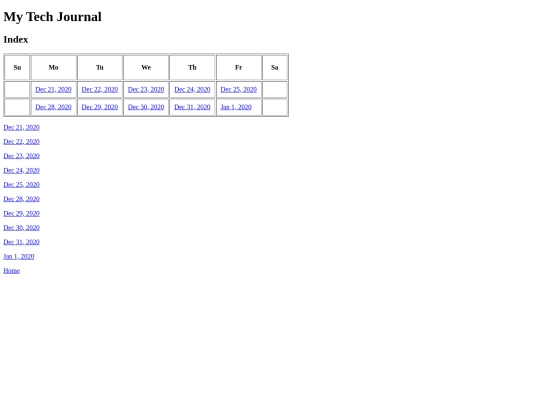 tech-journal screenshot