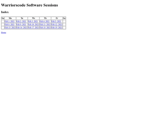 warriorscode/software-sessions screenshot