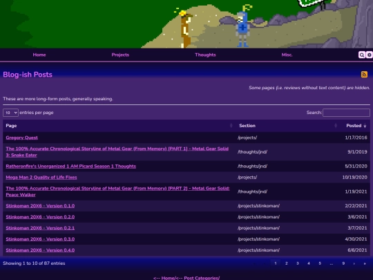 categories/blog screenshot