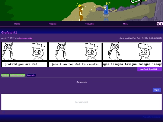 projects/grafald/comics/1 screenshot