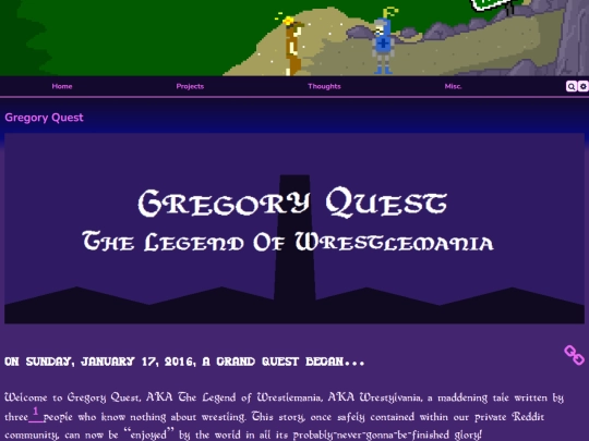 projects/gregory-quest screenshot