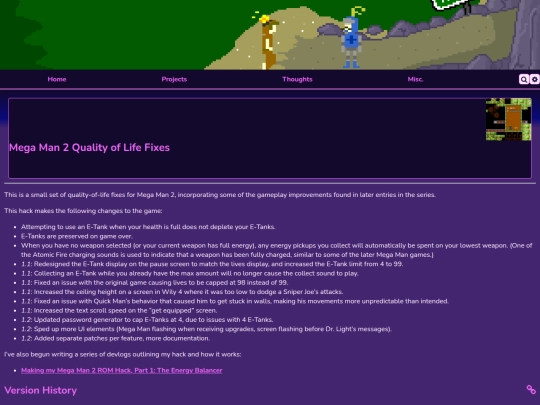 projects/mega-man-qol-fixes screenshot