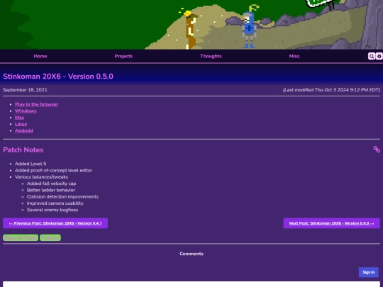 projects/stinkoman/0.5.0 screenshot