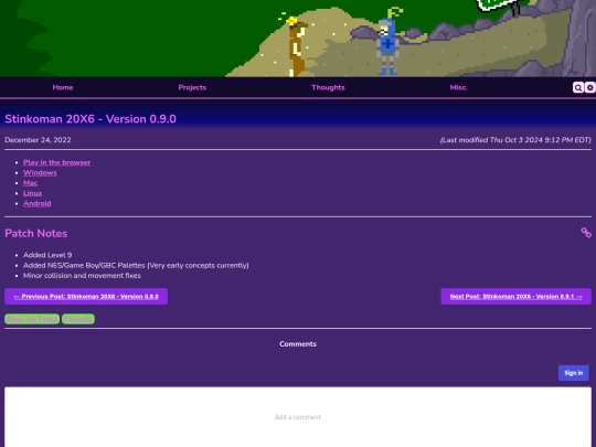 projects/stinkoman/0.9.0 screenshot