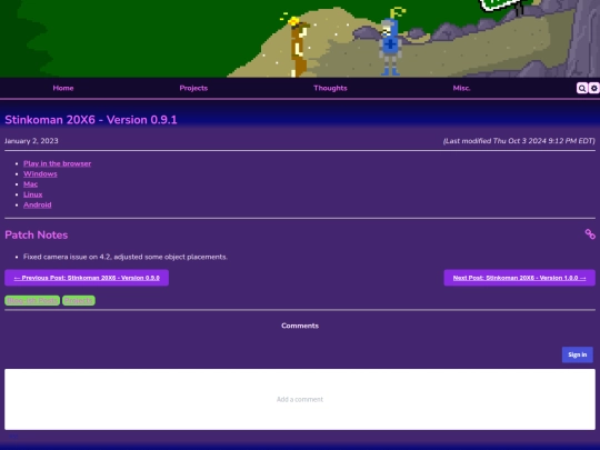 projects/stinkoman/0.9.1 screenshot