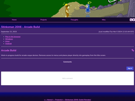 projects/stinkoman/arcade screenshot
