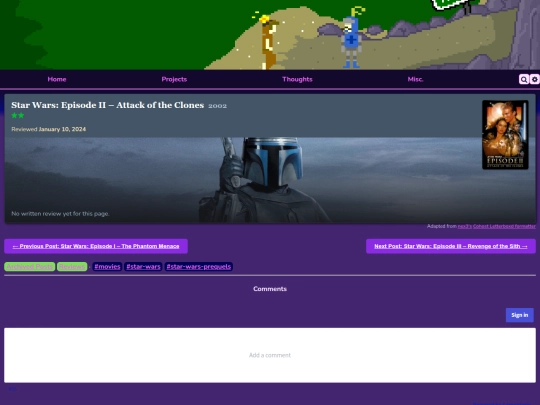 thoughts/reviews/movies/star-wars-episode-ii-attack-of-the-clones screenshot