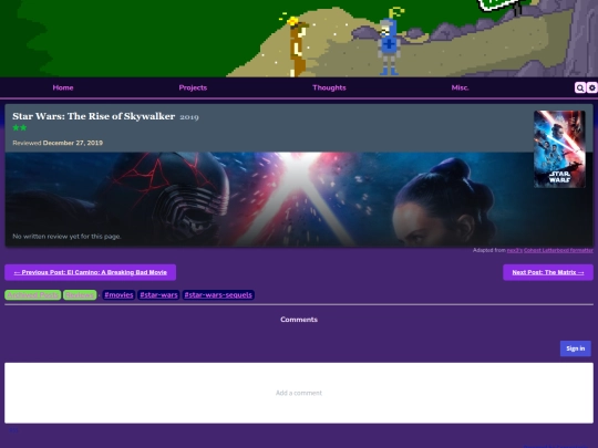 thoughts/reviews/movies/star-wars-the-rise-of-skywalker screenshot