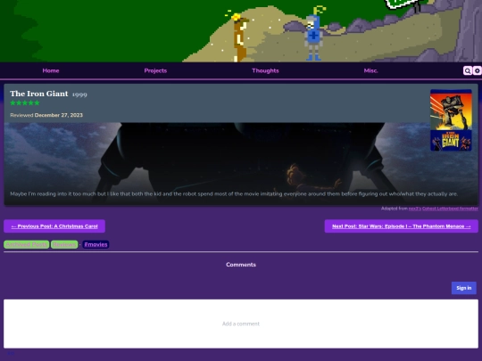 thoughts/reviews/movies/the-iron-giant screenshot